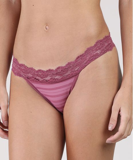 Calcinha-Biquini-Listrada-com-Renda--Rose-9883966-Rose_1