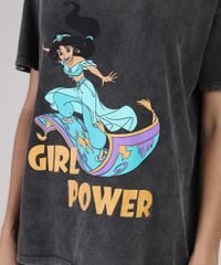 Blusa-Feminina-Jasmine-Aladdin-Manga-Curta-Decote-Redondo-Chumbo-9897579-Chumbo_4