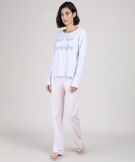 Pijama-Feminino--Let-Me-Sleep--Manga-Longa-9877991-Cinza_Mescla_Claro_1 Pijama-Feminino--Let-Me-Sleep--Manga-Longa-9877991-Cinza_Mescla_Claro_1
