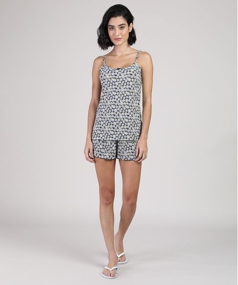 Short-Doll-Feminino-Estampado-de-Margaridas-Alca-Fina-Azul-Marinho-9846556-Azul_Marinho_1