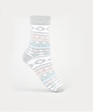 Meia-Feminina-Cano-Alto-Estampada-Etnica-Cinza-Mescla-9941957-Cinza_Mescla_1