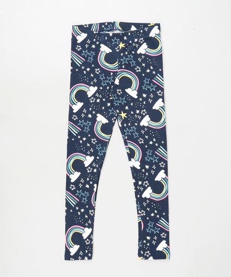 Calca-Legging-Infantil-Estampada-de-Arco-Iris-Preta-9909619-Preto_1