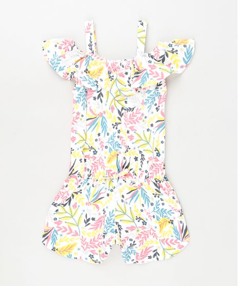 Macaquinho-Infantil-Open-Shoulder-Estampado-Floral-com-Babado-Manga-Curta-Branco-9913808-Branco_1