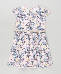 Vestido-Infantil-Estampado-de-Borboletas-com-Cinto-Manga-Curta-Off-White-9909944-Off_White_1