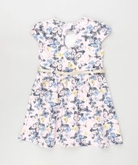 Vestido-Infantil-Estampado-de-Borboletas-com-Cinto-Manga-Curta-Off-White-9909944-Off_White_2