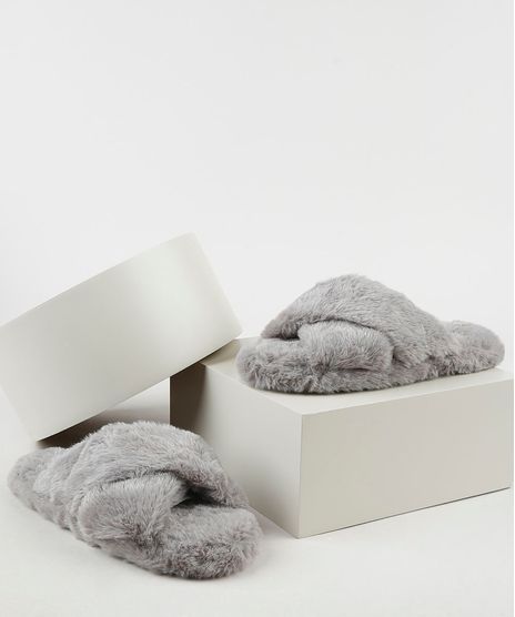 Pantufa-Chinelo-Feminina-em-Pelucia-Cinza-9860460-Cinza_1