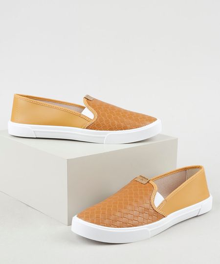 Tenis-Slip-On-Feminino-Moleca-com-Tresse-Caramelo-9941805-Caramelo_1 Tenis-Slip-On-Feminino-Moleca-com-Tresse-Caramelo-9941805-Caramelo_1