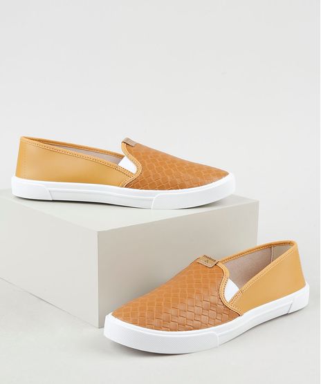 Tenis-Slip-On-Feminino-Moleca-com-Tresse-Caramelo-9941805-Caramelo_1