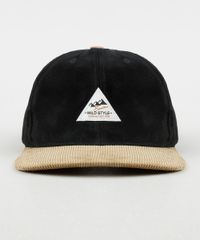 Bone-Masculino-Aba-Reta-em-Suede-com-Veludo-Cotele-Preto-9769561-Preto_1
