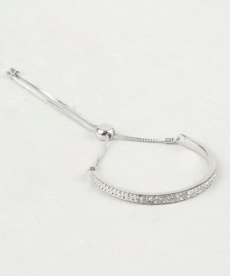 Pulseira-Feminina-com-Strass
-Prateada-9869190-Prateada_1
