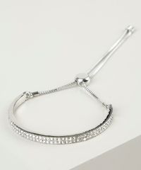 Pulseira-Feminina-com-Strass
-Prateada-9869190-Prateada_2