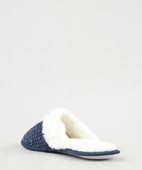 Pantufa-Slipper-Feminina-em-Trico-com-Pelo-Azul-Marinho-9860461-Azul_Marinho_4 Pantufa-Slipper-Feminina-em-Trico-com-Pelo-Azul-Marinho-9860461-Azul_Marinho_4