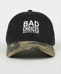 Bone-Masculino-Aba-Curva--Bad-Choices--com-Estampa-Camuflada-e-Tela-Preto-9769617-Preto_1