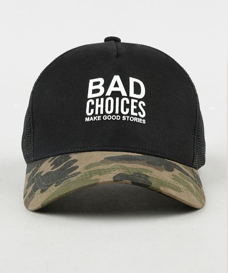 Bone-Masculino-Aba-Curva--Bad-Choices--com-Estampa-Camuflada-e-Tela-Preto-9769617-Preto_1 Bone-Masculino-Aba-Curva--Bad-Choices--com-Estampa-Camuflada-e-Tela-Preto-9769617-Preto_1