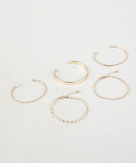 Kit-de-5-Pulseiras-Femininas-Dourado-9869189-Dourado_1