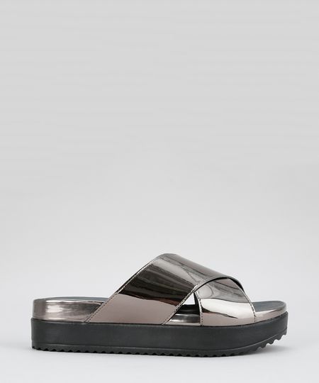 Sandalia-Flatform-Metalizada-Grafite-8626678-Grafite_1 Sandalia-Flatform-Metalizada-Grafite-8626678-Grafite_1