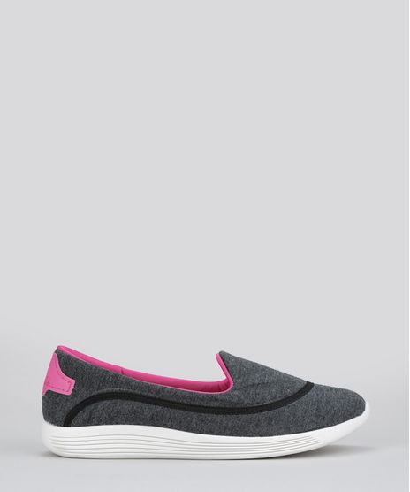 Tenis-Slip-On-Beira-Rio-Cinza-Mescla-Escuro-8658750-Cinza_Mescla_Escuro_1