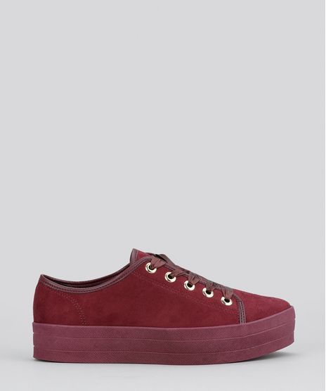 Tenis-Moleca-Flatform-em-Suede-Vinho-8642746-Vinho_1