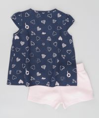 Conjunto-de-Blusa-Estampada-de-Coracoes-Azul-Marinho---Short-em-Moletom-Rosa-Claro-8503738-Rosa_Claro_2