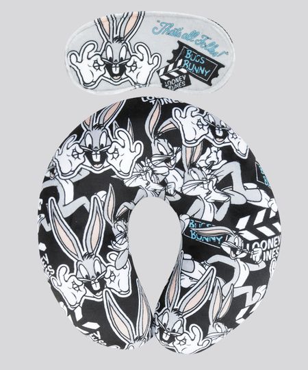 Kit-de-Apoio-de-Cabeca---Tapa-Olho-Estampado-Looney-Tunes-Cinza-8654854-Cinza_1 Kit-de-Apoio-de-Cabeca---Tapa-Olho-Estampado-Looney-Tunes-Cinza-8654854-Cinza_1