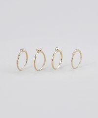 Kit-de-4-Aneis-com-Strass-Dourado-8572829-Dourado_1