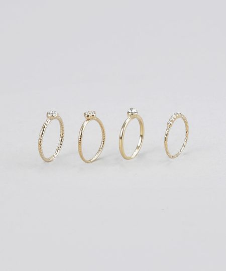 Kit-de-4-Aneis-com-Strass-Dourado-8572829-Dourado_1
