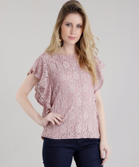 Blusa-em-Renda-com-Babado-Rose-8681667-Rose_1 Blusa-em-Renda-com-Babado-Rose-8681667-Rose_1