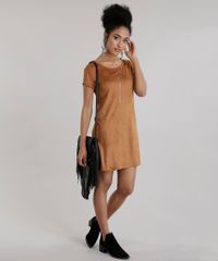 Vestido-em-Suede-Caramelo-8692973-Caramelo_3 Vestido-em-Suede-Caramelo-8692973-Caramelo_3
