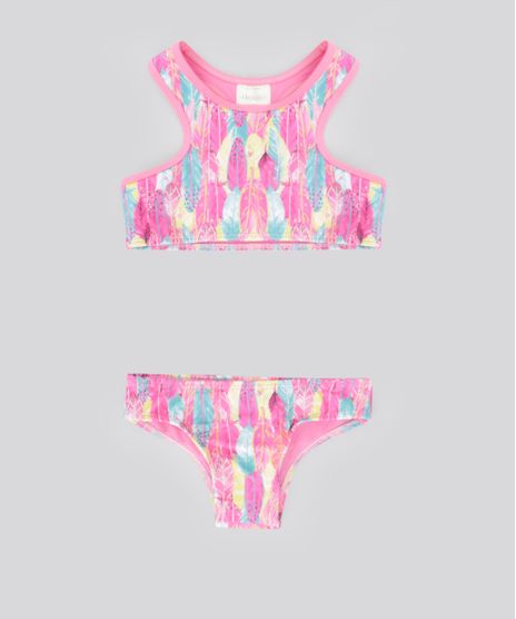 Biquini-Estampado-de-Penas-Rosa-8662490-Rosa_1