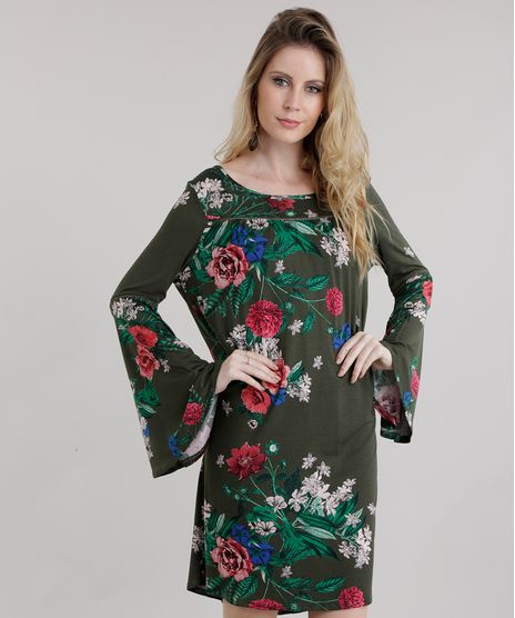 Vestido-Amplo-Estampado-Floral-Verde-Militar-8653134-Verde_Militar_1