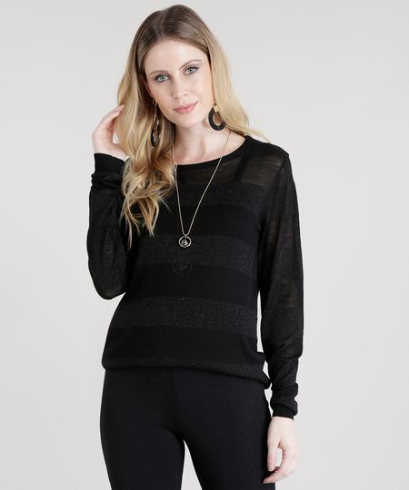 Sueter-com-Lurex-Preto-8480825-Preto_1 Sueter-com-Lurex-Preto-8480825-Preto_1