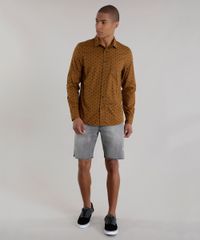 Camisa-Estampada-de-Geometrica-em-Algodao---Sustentavel-Caramelo-8448765-Caramelo_3
