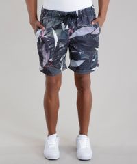 Bermuda-Relaxed-Estampada-de-Folhagem--Chumbo-8639574-Chumbo_1
