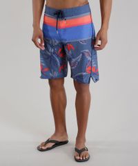 Bermuda-Estampada-de-Folhagens-Azul-8452101-Azul_1