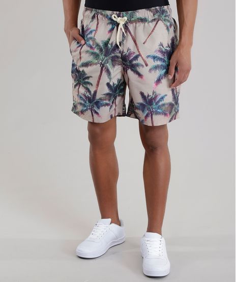 Bermuda-Relaxed-Estampada-de-Coqueiros--Kaki-8639562-Kaki_1