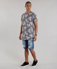 Camiseta-Longa-Estampada-de-Tigres-Chumbo-8683212-Chumbo_3