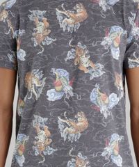 Camiseta-Longa-Estampada-de-Tigres-Chumbo-8683212-Chumbo_4