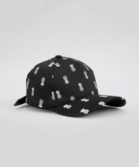 Bone-Estampado-de-Abacaxi-Preto-8631664-Preto_3