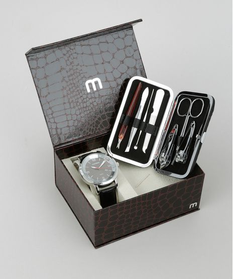 Kit-de-Relogio-Analogico-Mondaine-Masculino---Kit-de-Unha---94790G0MVNH2K-Prateado-8686511-Prateado_1
