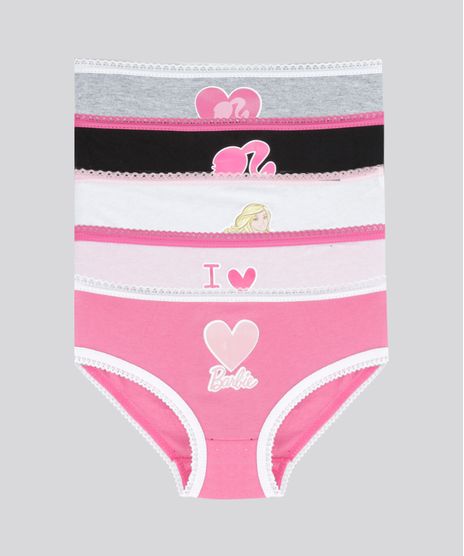 Kit-de-5-Calcinhas-Barbie-Multicor-8682904-Multicor_1