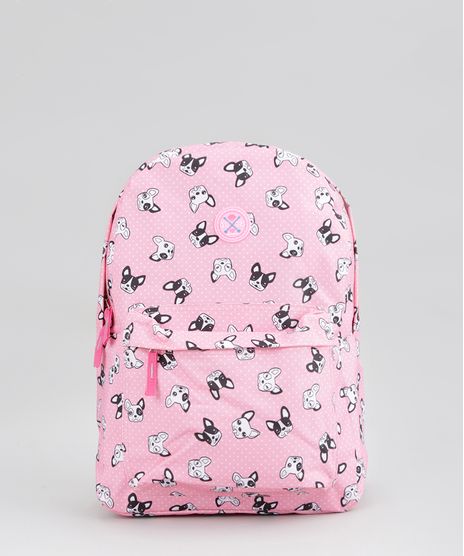 Mochila-Estampada-de-Cachorros-Rosa-Claro-8702142-Rosa_Claro_1