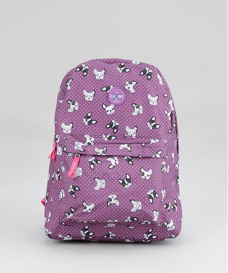 Mochila-Estampada-de-Cachorros-Roxa-8702142-Roxo_1