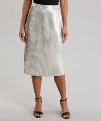Saia-Midi-Plissada-Metalizada-Bege-Claro-8621904-Bege_Claro_1