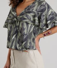 Blusa-Estampada--de-Folhas-Verde-Escuro-8669460-Verde_Escuro_4