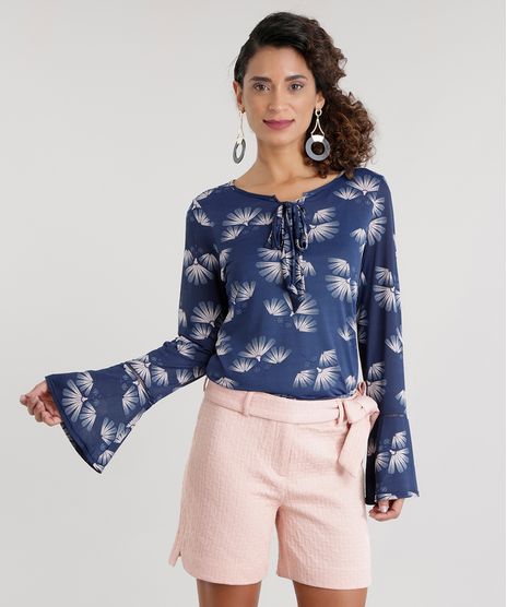 Blusa-Estampada-Floral-com-Laco-Azul-Marinho-8654218-Azul_Marinho_1