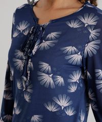 Blusa-Estampada-Floral-com-Laco-Azul-Marinho-8654218-Azul_Marinho_4