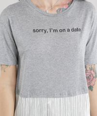 Blusa-Longa-com-Recorte-Plissado-Metalizado-Cinza-Mescla-8690701-Cinza_Mescla_4