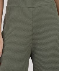 Calca-Feminina-Pantacourt-Cintura-Super-Alta-Canelada-Verde-Militar-9929658-Verde_Militar_4