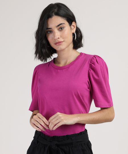 Blusa-Feminina-Basica-Manga-Bufante-Decote-Redondo-Pink-9857888-Pink_1 Blusa-Feminina-Basica-Manga-Bufante-Decote-Redondo-Pink-9857888-Pink_1