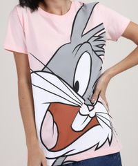 Blusa-Feminina-Ampla-Pernalonga-Manga-Curta-Decote-Redondo-Rosa-Claro-9948274-Rosa_Claro_4